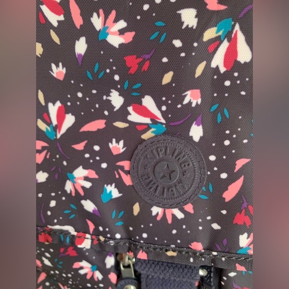 Kipling purse shoulder crossbody adjustable strap messenger confetti pattern - Picture 4 of 13